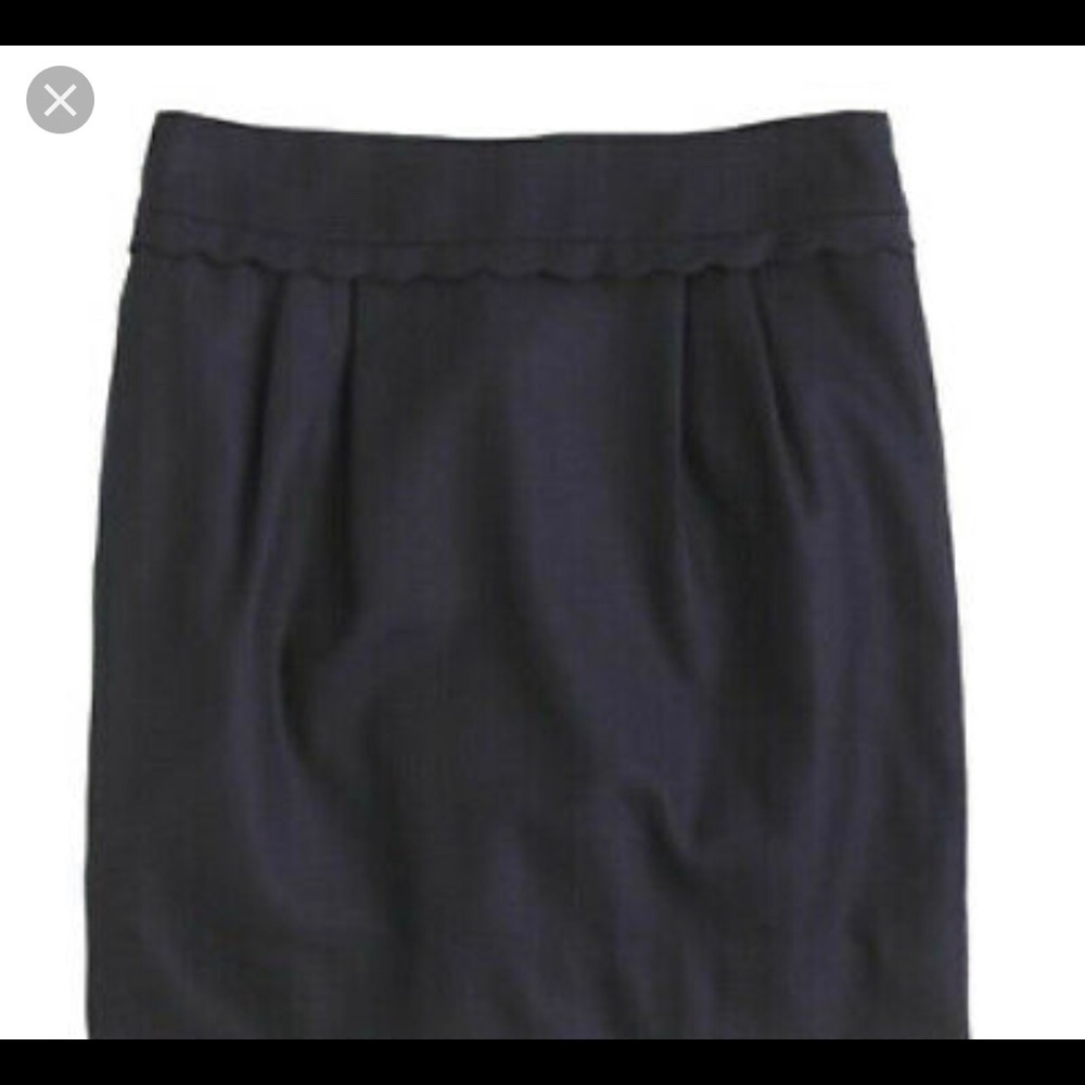 J crewFactory scallop-trim minidress